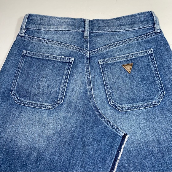 NEW GUESS Patched Denim Skirt 25 - Picture 10 of 16